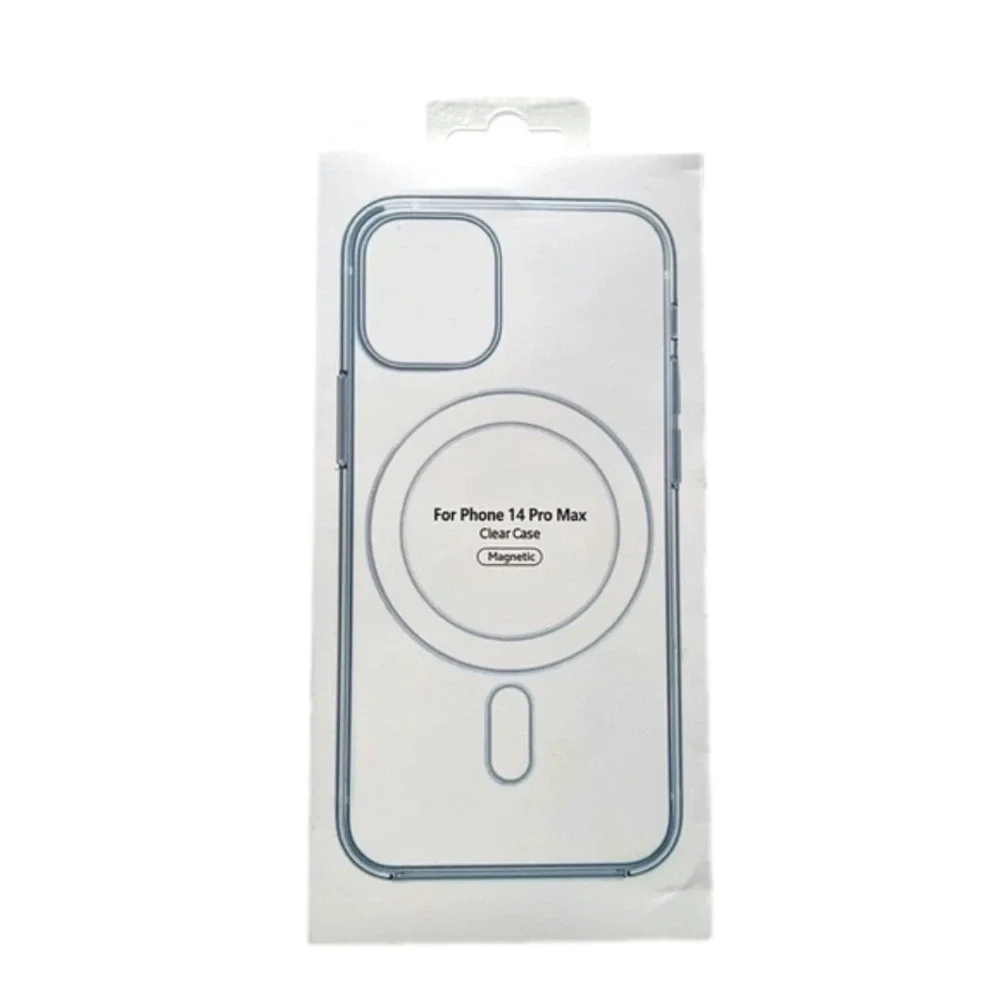 NIB Magnetic Clear Case For iPhone 14 Pro Max Wireless Charging Compatible